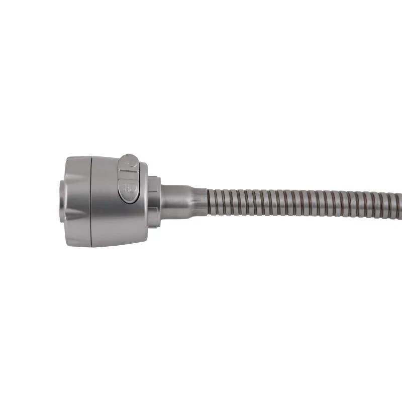 Смеситель для кухни Brinex Pure 015F41 с гибким изливом   Nickel BRIPUR015F41NKL