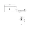 Комплект Qtap Tern: Раковина накладная прямоугольная 600x400x110 мм WHITE + Донный клапан PU02