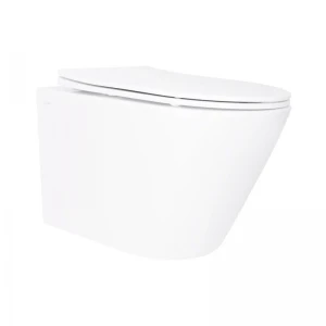 Унітаз підвісний Qtap Swan безобідковий з сідінням Soft-close QT16335180W
