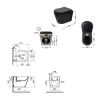 Комплект Qtap Scorpio Matt Black 2 в 1: Унитаз подвесной Ultra Quiet QT14332380AMB + биде подвесное QT1455053FMB