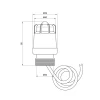 Термоголовка Thermo Alliance Standart М30х1,5 (20-50℃) с выносным датчиком TAS34150