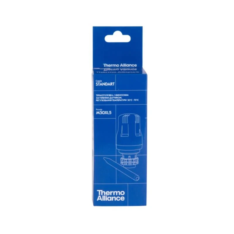 Термоголовка Thermo Alliance Standart М30х1,5 (30-70℃) с выносным датчиком TAS34170