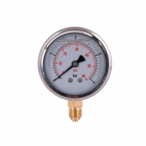 Манометр із гліцерином Thermo Alliancе Forte 4 бар, 1/4
