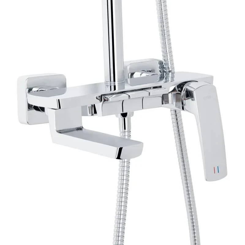 Душова система універсальна Qtap Tern на три споживача (з виливом) QTTER111CRM47591 Chrome