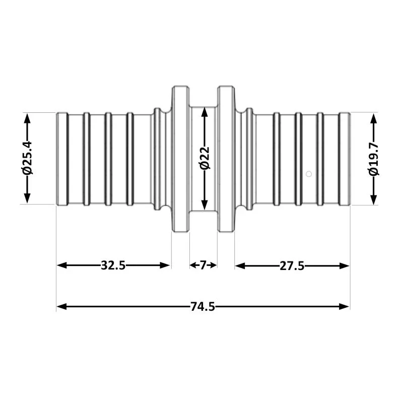 Переходних под натяжную гильзу Icma №1032 d25х3,5-32х4,4 851032GYGX05