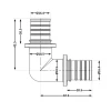 Угол натяжной Icma №1035 d25х3,5 851035GW05