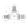 Тройник натяжной Icma №1039 d20х25х20 851039GWGXGW05
