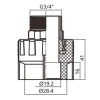 Муфта PPR Thermo Alliance 20х3/4
