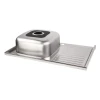 Кухонна мийка Brinex 5080-R 0,8 мм Satin (BRIN5080RSAT06)