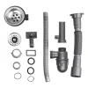 Кухонна мийка Brinex 5080-R 0,8 мм Satin (BRIN5080RSAT06)