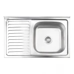 Кухонна мийка Brinex 5080-R 0,8 мм Satin (BRIN5080RSAT06)