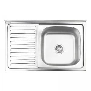 Кухонна мийка Brinex 5080-R 0,8 мм Satin (BRIN5080RSAT06)