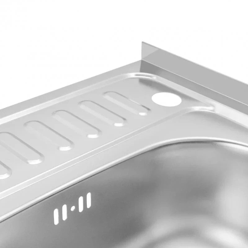 Кухонна мийка Brinex 6050-L 0,6 мм Satin (BRIN6050LSAT06)
