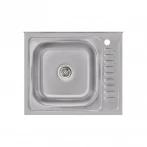 Кухонна мийка Brinex 6050-L 0,6 мм Satin (BRIN6050LSAT06)