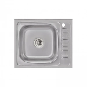 Кухонна мийка Brinex 6050-L 0,6 мм Satin (BRIN6050LSAT06)
