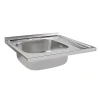 Кухонна мийка Brinex 6060-L 0,6 мм Satin (BRIN6060LSAT06)
