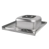 Кухонна мийка Brinex 6060-R 0,6 мм Satin (BRIN6060RSAT06)