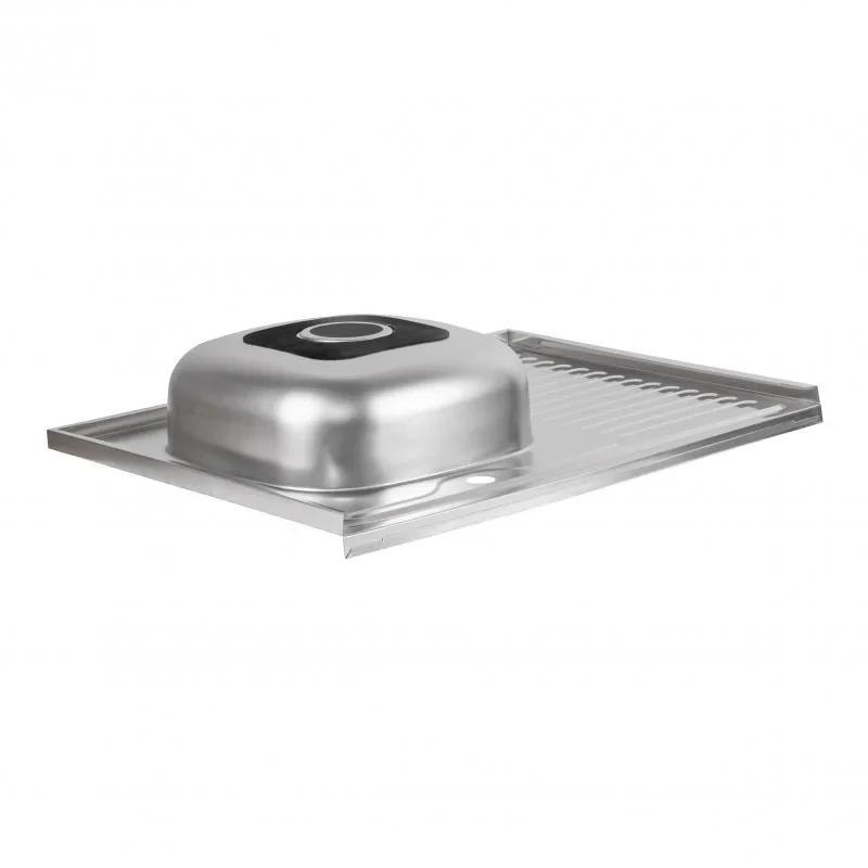 Кухонна мийка Brinex 6080-L 0,6 мм Satin (BRIN6080LSAT06)