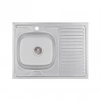 Кухонна мийка Brinex 6080-L 0,6 мм Satin (BRIN6080LSAT06)