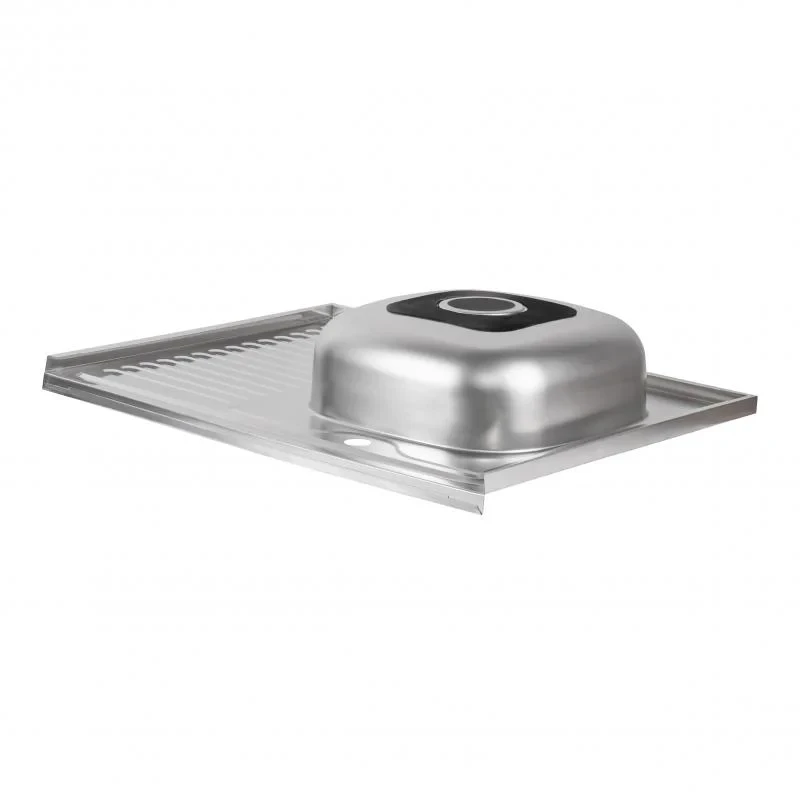 Кухонна мийка Brinex 6080-R 0,6 мм Satin (BRIN6080RSAT06)