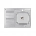 Кухонна мийка Brinex 6080-R 0,6 мм Satin (BRIN6080RSAT06)