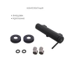 Комплект Qtap Robin Black Matt: Смеситель QTROB4060102B + Шланг QTHADPVCSQ160B + Лейка QTRUC125BLM45951