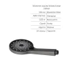 Комплект для душа Qtap Robin Black Chrome: Смеситель QTROB4060102K + Держатель QT829910842854GRP + Шланг QTHADPVC160G +Лейка QTRUCA120R3GRP