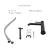 Комплект для душа Qtap Robin Black: Смесители QTROB4060102B+QTROB1060M102B+Держатель QT829910842854OB+Шланг QT054BL43074+Лейка QTRUC125BLM45776