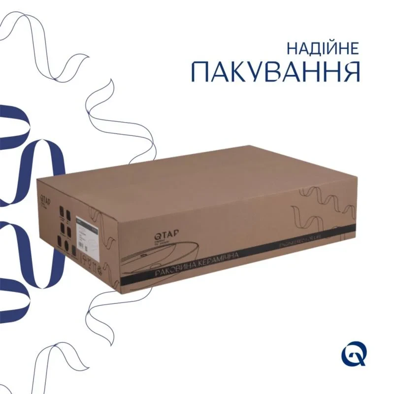 Комплект Qtap Scorpio: Раковина накладная 550x390x120 мм, White, прямоугольная + Донный клапан Pop-up PU02