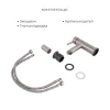 Акционный набор Lidz Aria: Смеситель 005 Nickel + Смеситель 001F Nickel