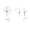 Акционный набор Lidz Nicole: Смеситель 001F Chrome + Смеситель 008F Chrome