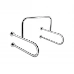Поручень подвійний для пуссуара Qtap Freedom 600x520 Chrome QT229188CHR