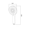 Лійка для ручного душу Lidz Niagara 32 120 мм округла LDNIA32CRM47554 Chrome