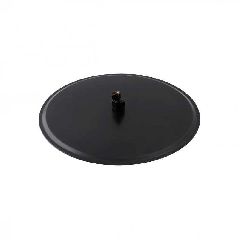 Лійка для верхнього душу Qtap Hlavova 400 мм округла QTHLAS400O1ZBB Black Matt