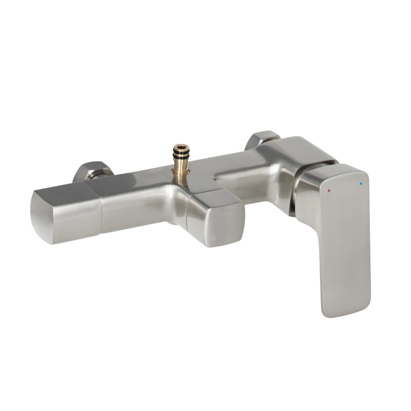 Душова система для кабіни Qtap Capricorn на три споживача (з виливом) 53103KNN Brushed Nickel PVD