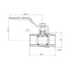 Кран кульовий SD Forte 3/4" ВР для газа (ручка) SF600G20