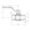 Кран кульовий SD Forte 1/2" ВЗ для газа (ручка) SF605G15