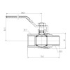 Кран кульовий SD Forte 3/4" ВЗ для газа (ручка) SF605G20