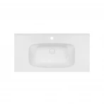 Раковина Qtap Albatross 5H 1000х500х210 White с донным клапаном QT01115100HW