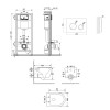 Комплект: Qtap Taurus Ultra Quiet унітаз підвісний QT2433084EUQMB + Nest комплект інсталяції 4в1 (Клавіша кругла White) QT0133M425 + QT0111M11110W