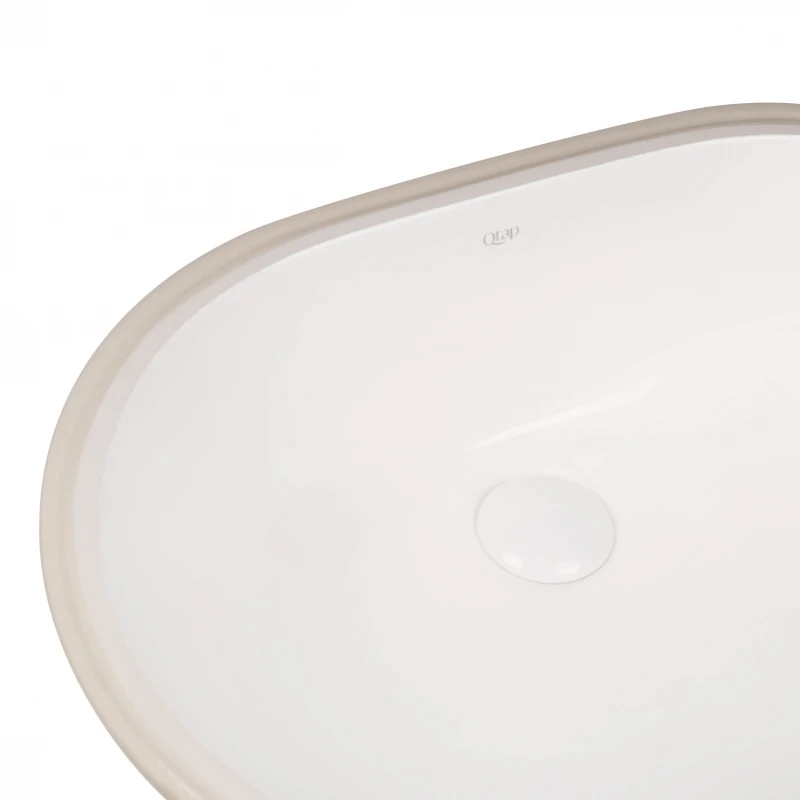 Раковина Qtap Stork 585x395x195 White з донним клапаном QT15116030W