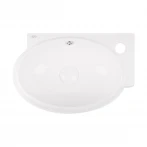 Раковина Qtap Leo 430x290x140 White з донним клапаном QT11115011RW