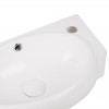 Раковина Qtap Leo 430x290x140 White з донним клапаном QT11115011RW