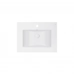 Раковина Qtap Albatross E 600х460х180 White с донным клапаном QT01119060EW