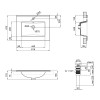 Раковина Qtap Albatross E 600х460х180 White з донним клапаном QT01119060EW