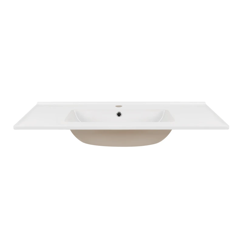 Раковина Qtap Albatross E49 1000х490х200 White з донним клапаном QT01119100E49W