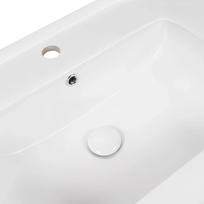 Раковина Qtap Albatross E49 1000х490х200 White з донним клапаном QT01119100E49W