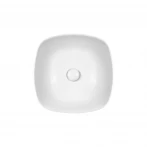 Раковина-чаша Qtap Kolibri 400х400х140 White с донным клапаном QT10117040TW