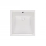 Раковина Qtap Stork 440x340x190 White с донным клапаном QT15116086W
