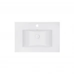 Раковина Qtap Albatross E 700х460х180 White с донным клапаном QT01119070EW